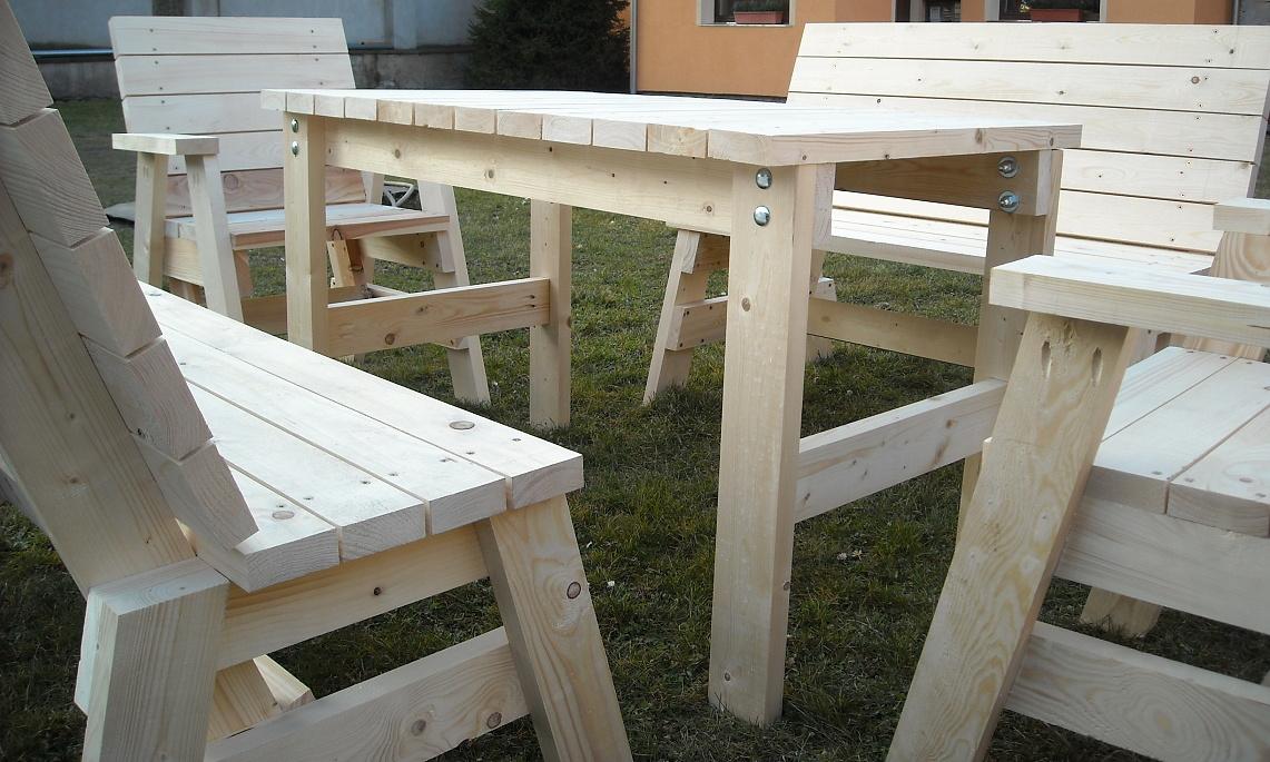 Zahradní nábytek 4+1 masiv 33mm